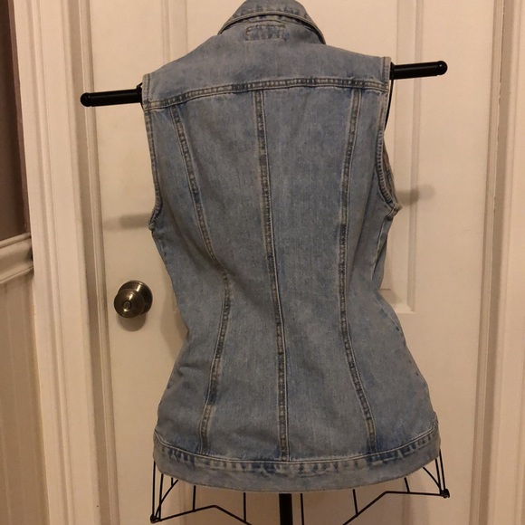 Early 1990”s long denim vest by Breaker - Picture 2 of 12